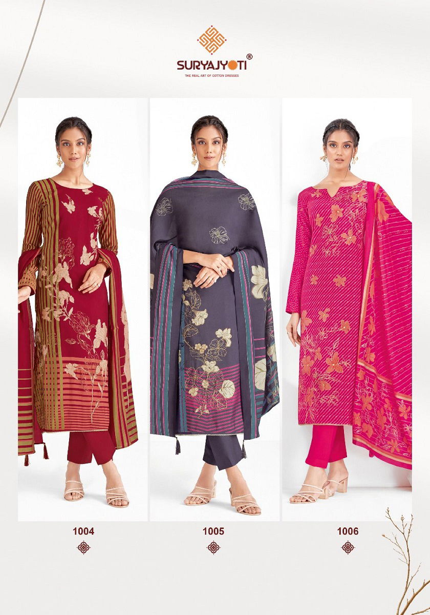Prabha Vol 1 By Suryajyoti Printed Pure Modal Dress Material Wholesale Price In Surat